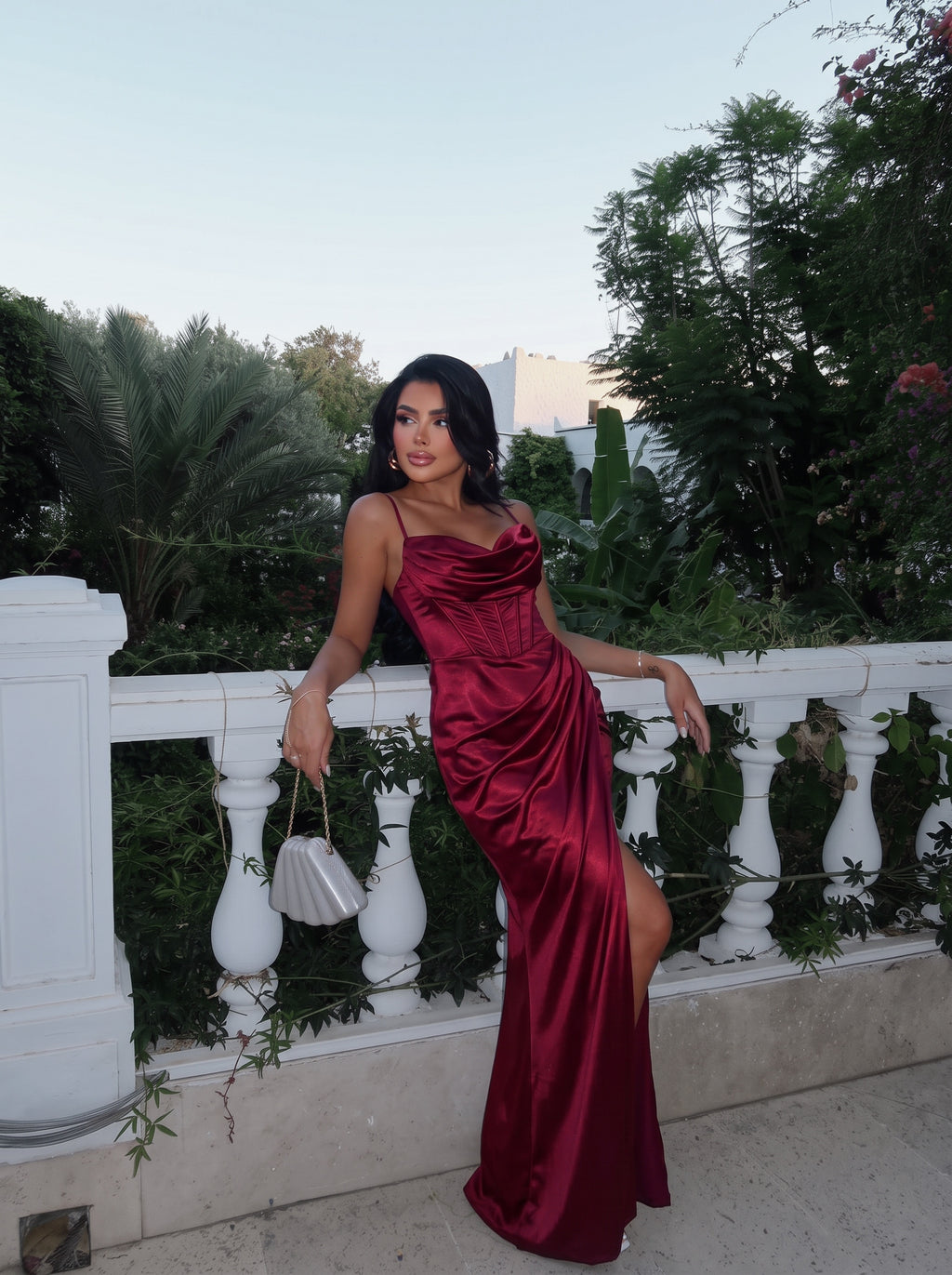 VESTIDO SATÉN CORSÉ
