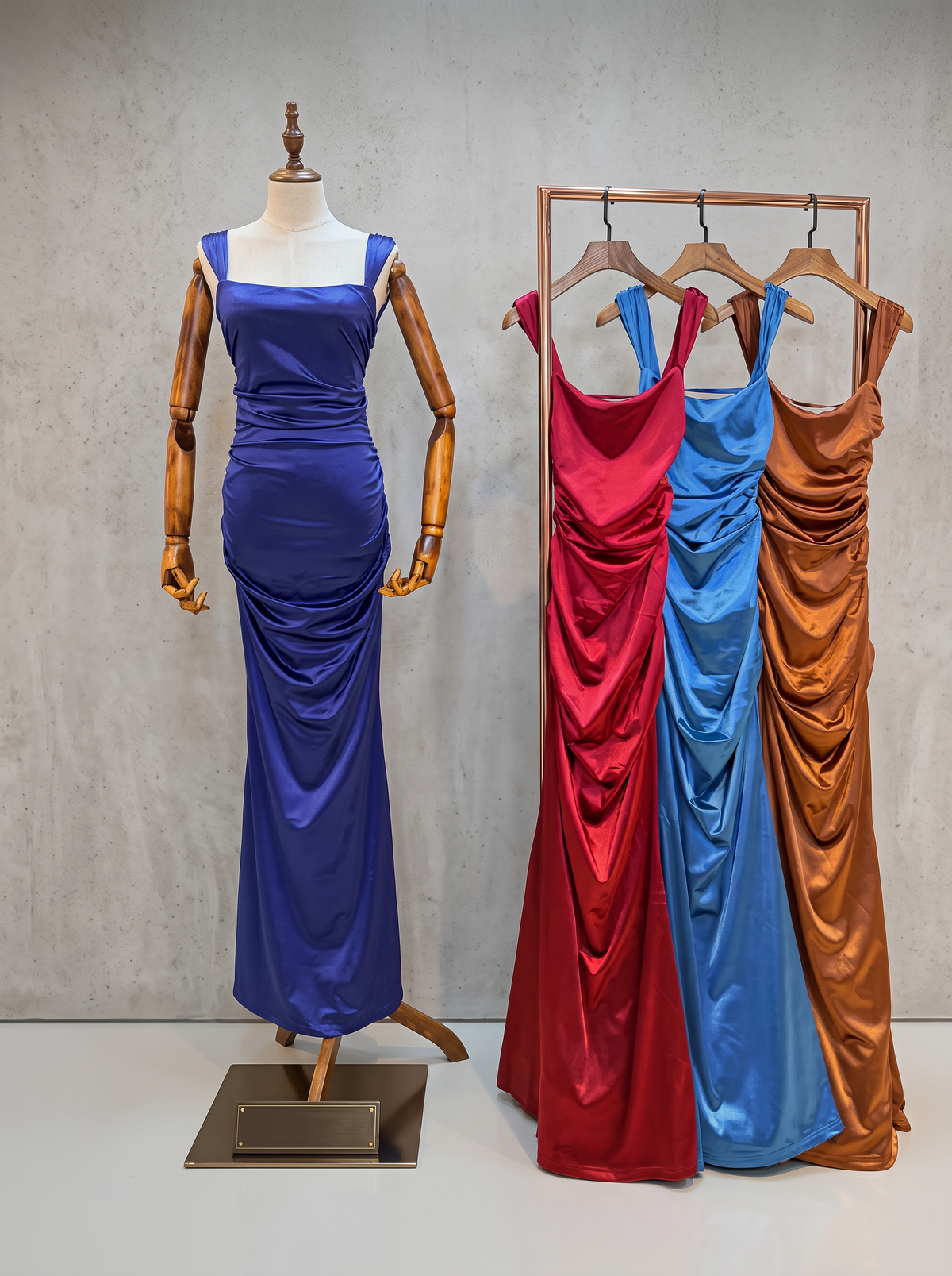 VESTIDO DRAPEADO